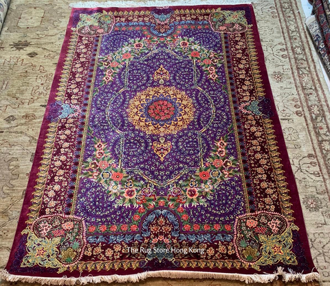Persian Qum 100% Silk 7' x 4.6'