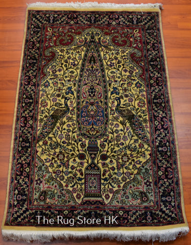 Peacock Isfahan 2.5' x 4' - Buy Handmade Rugs Online | Carpets