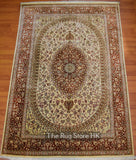 Persian Qum 100% Silk 4' x 6' - Buy Handmade Rugs Online | Carpets 