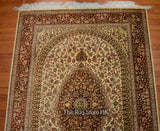 Persian Qum 100% Silk 4' x 6' - Buy Handmade Rugs Online | Carpets 