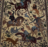 Hunting Pictorial Isfahan 4.5' x 7' - Buy Handmade Rugs Online | Carpets 